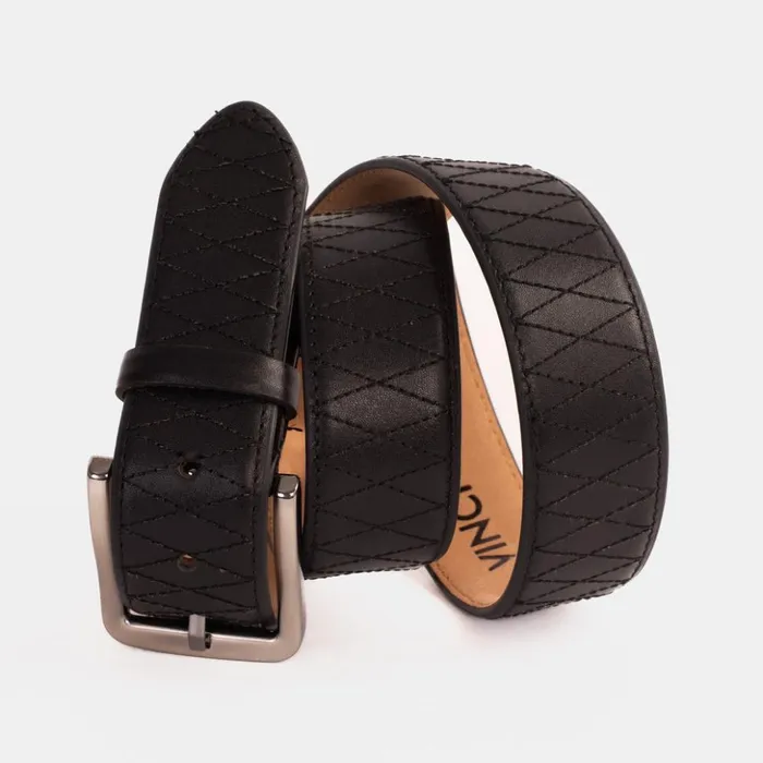 Vinci Leather Leather Belts The Adler Black Leather Belt 8211 Men