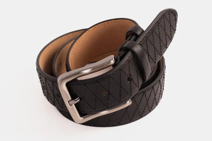 Vinci Leather Leather Belts The Adler Black Leather Belt 8211 Men