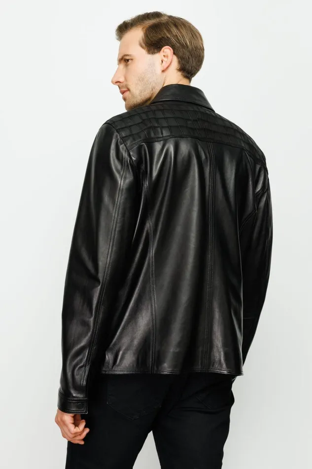 Vinci Leather Leather Jackets The Emerson Black Leather Jacket 8211 Men