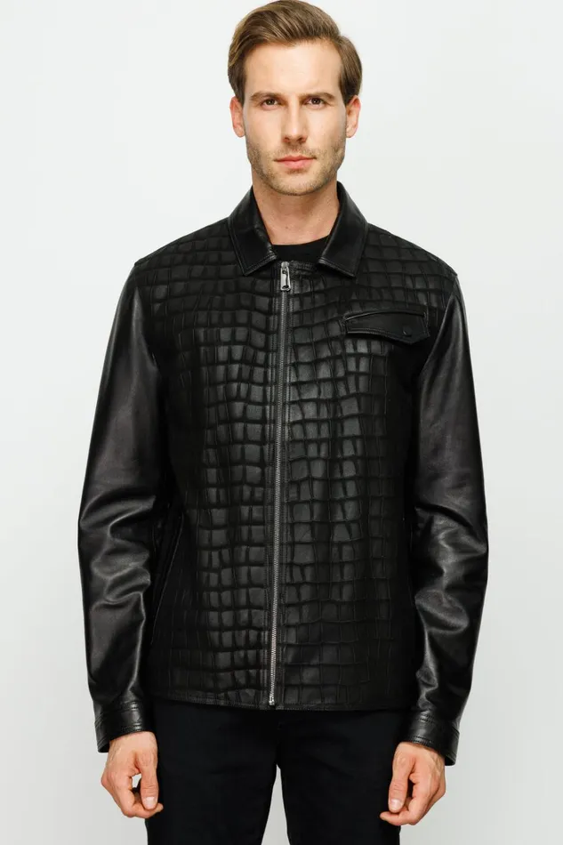 Vinci Leather Leather Jackets The Emerson Black Leather Jacket 8211 Men