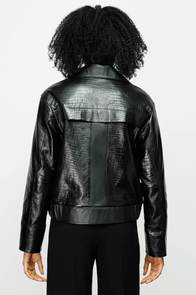 Vinci Leather Leather Jackets The Frozen Black Leather Jacket 8211 Women