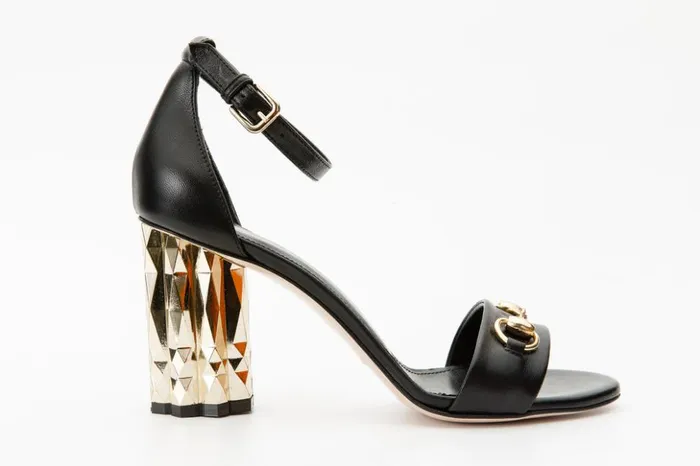 Vinci Leather Sandals The Avlonya Block Heel Black Leather Ankle Strap Sandal 8211 Women
