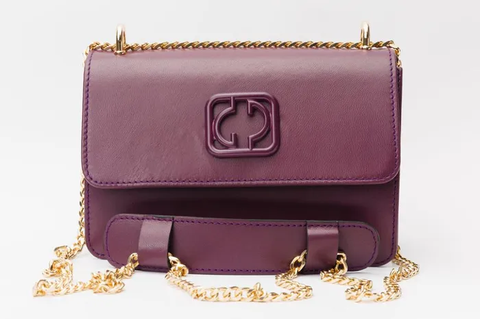 Vinci Leather Sandals The Maneadero Purple Leather Handbag 8211 Women