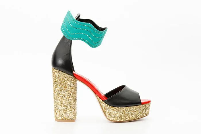 Vinci Leather Sandals The Pera Multicolor Glitter Platform Heel Sandal 8211 Women Vinci Leather Sandals The Pera Multicolor Glitter Platform Heel Sandal 8211 Women