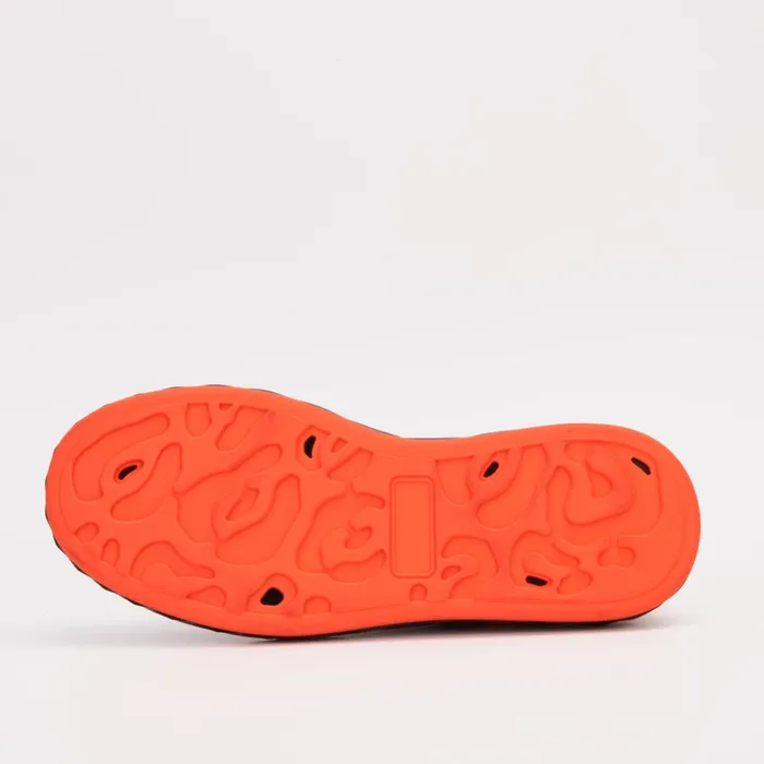 Vinci Leather Sneakers The Linq Black and Orange Leather Sneaker 8211 Men