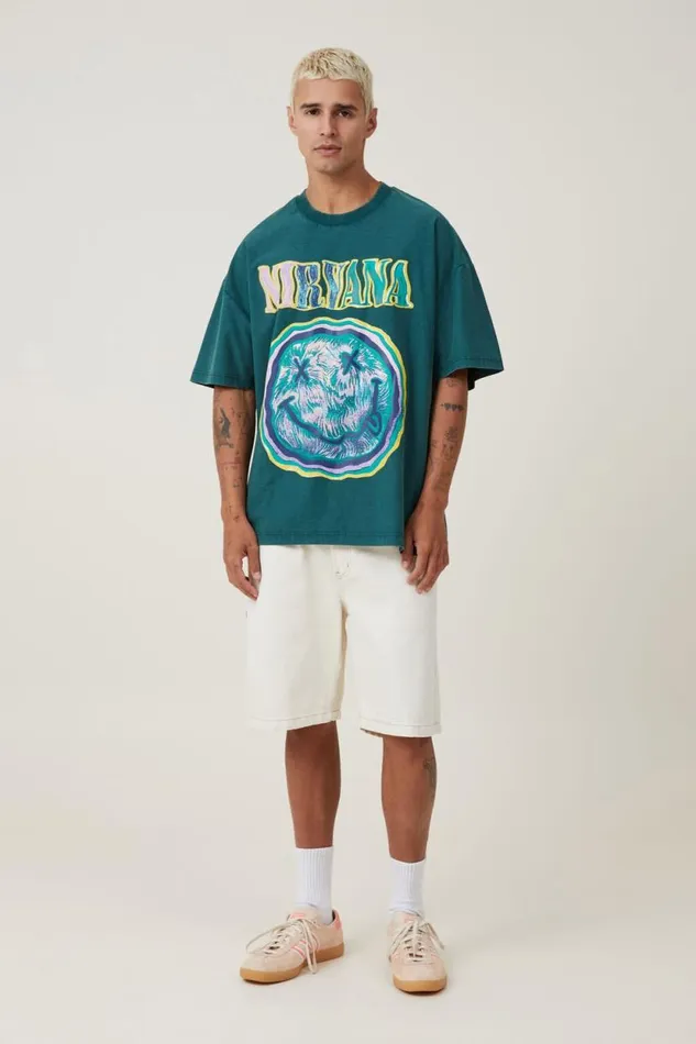 Vintage Oversized TShirt Lcn Mt Pine Needle Green Nirvana 8211 Scribble Men Cotton On Tees and Tanks Vintage Oversized TShirt Lcn Mt Pine Needle Green Nirvana 8211 Scribble Men Cotton On Tees and Tanks