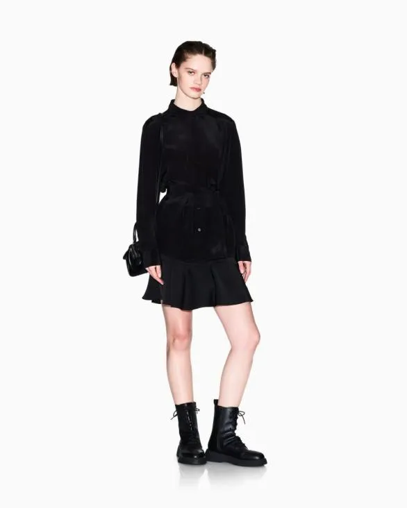 Viscose Shirt With Bow Black Women Armani Shirts And Tops Viscose Shirt With Bow Black Women Armani Shirts And Tops