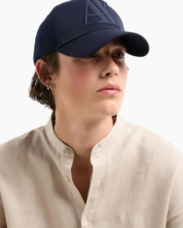 Visor Cap With Logo Navyblue Men Armani Hats And Gloves Visor Cap With Logo Navyblue Men Armani Hats And Gloves