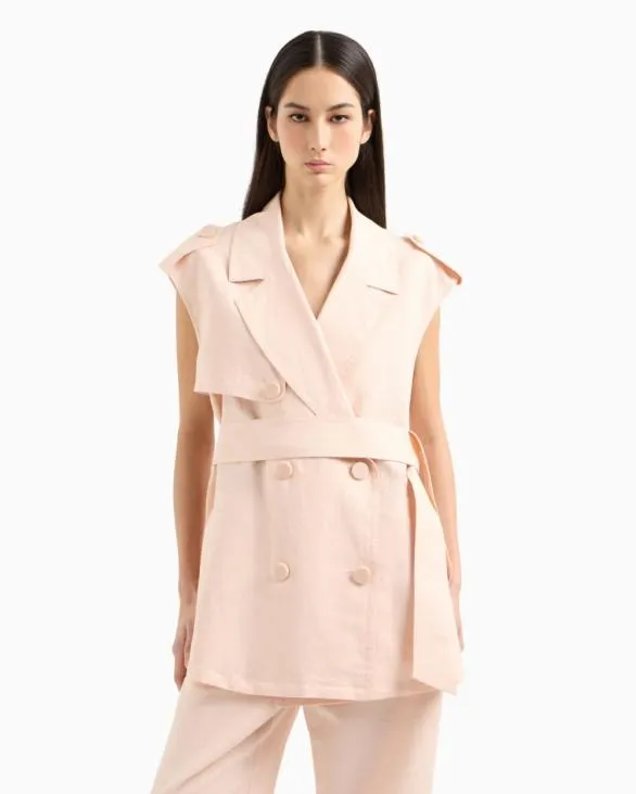 Waistcoats Pink Women Armani Jackets Waistcoats Pink Women Armani Jackets