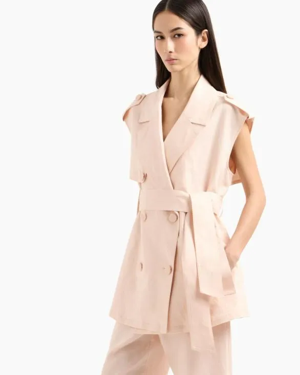 Waistcoats Pink Women Armani Jackets Waistcoats Pink Women Armani Jackets