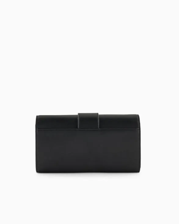 Wallet On Chain With ASV Logo Black Women Armani Wallets And Small Leather Goods Wallet On Chain With ASV Logo Black Women Armani Wallets And Small Leather Goods
