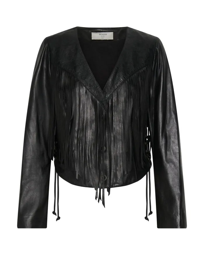 WANDERER FRINGED LEATHER JACKET Women One Teaspoon Jackets WANDERER FRINGED LEATHER JACKET Women One Teaspoon Jackets