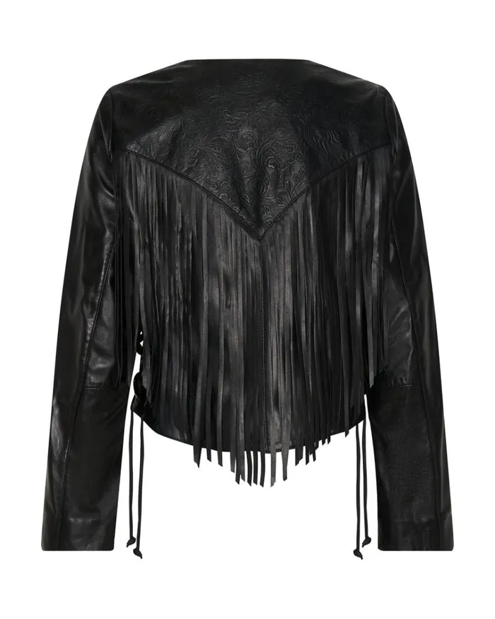 WANDERER FRINGED LEATHER JACKET Women One Teaspoon Jackets WANDERER FRINGED LEATHER JACKET Women One Teaspoon Jackets