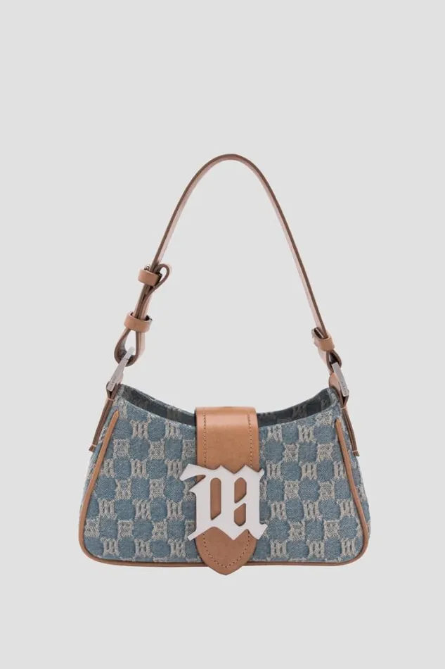 Washed Denim Shoulder Bag Small Washed Denim Women MISBHV Bags