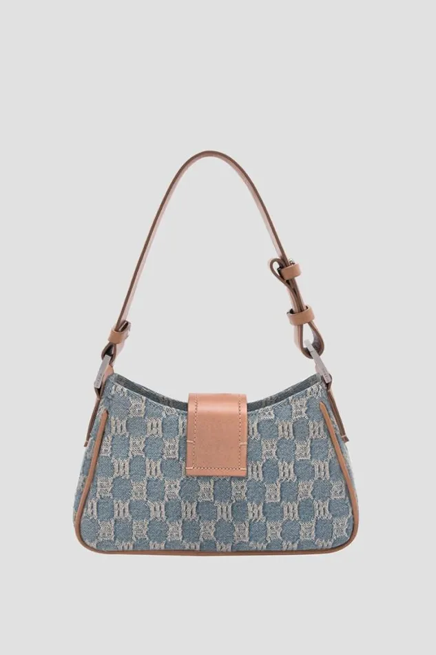 Washed Denim Shoulder Bag Small Washed Denim Women MISBHV Bags