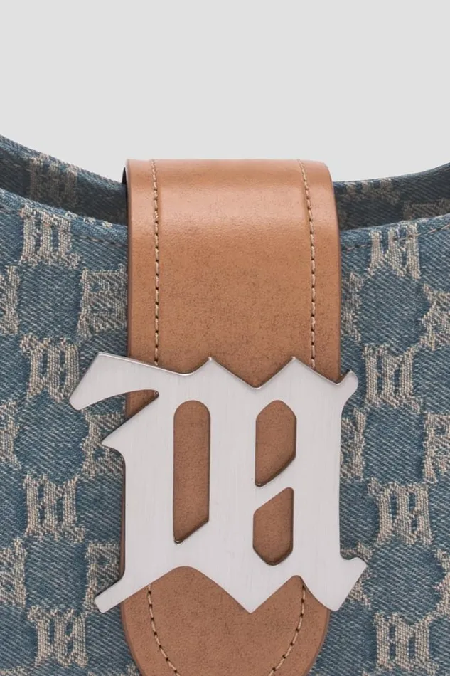 Washed Denim Shoulder Bag Small Washed Denim Women MISBHV Bags