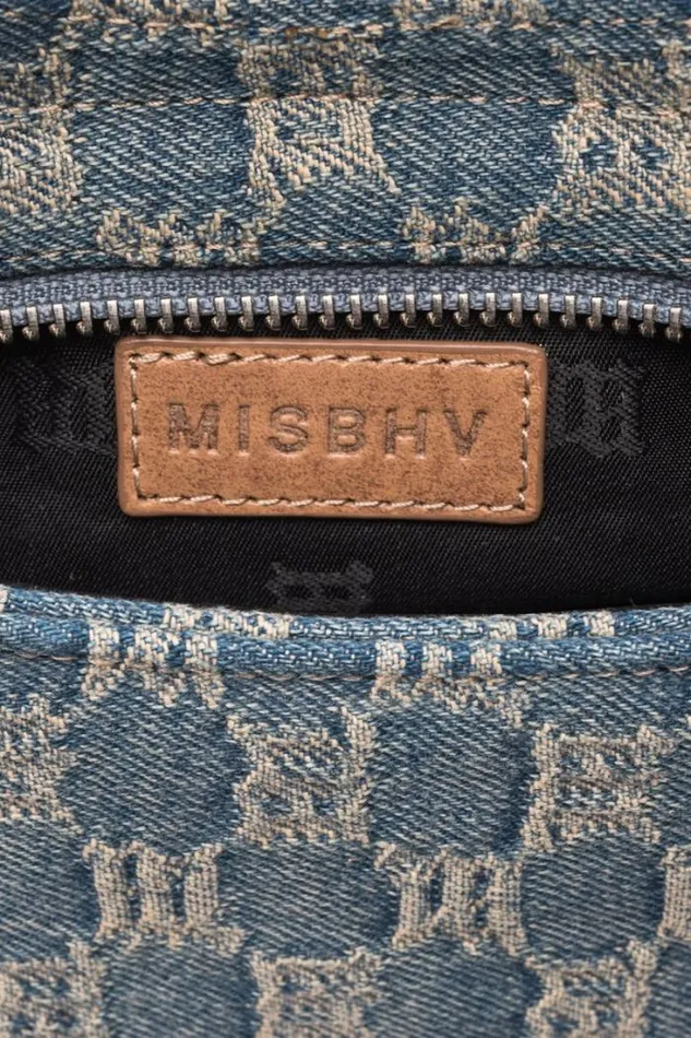 Washed Denim Shoulder Bag Small Washed Denim Women MISBHV Bags