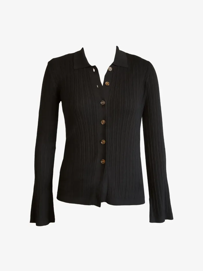 Women Able Serena RibKnit Cardigan Driftwood Sweaters