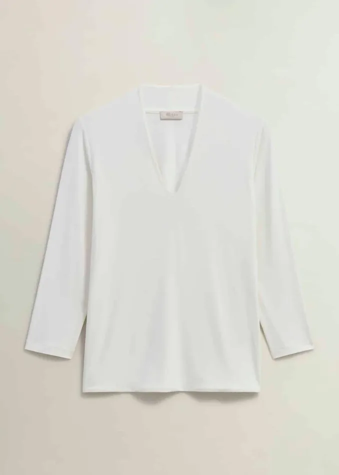 Women Aimee Double Fronted Top Ivory Hobbs Tops