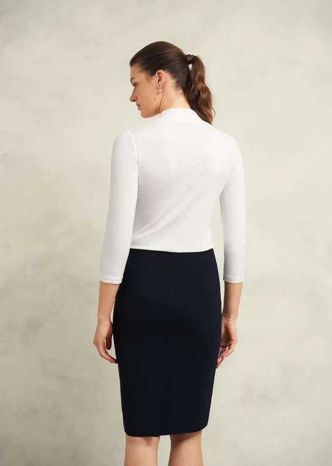 Women Aimee Double Fronted Top Ivory Hobbs Tops