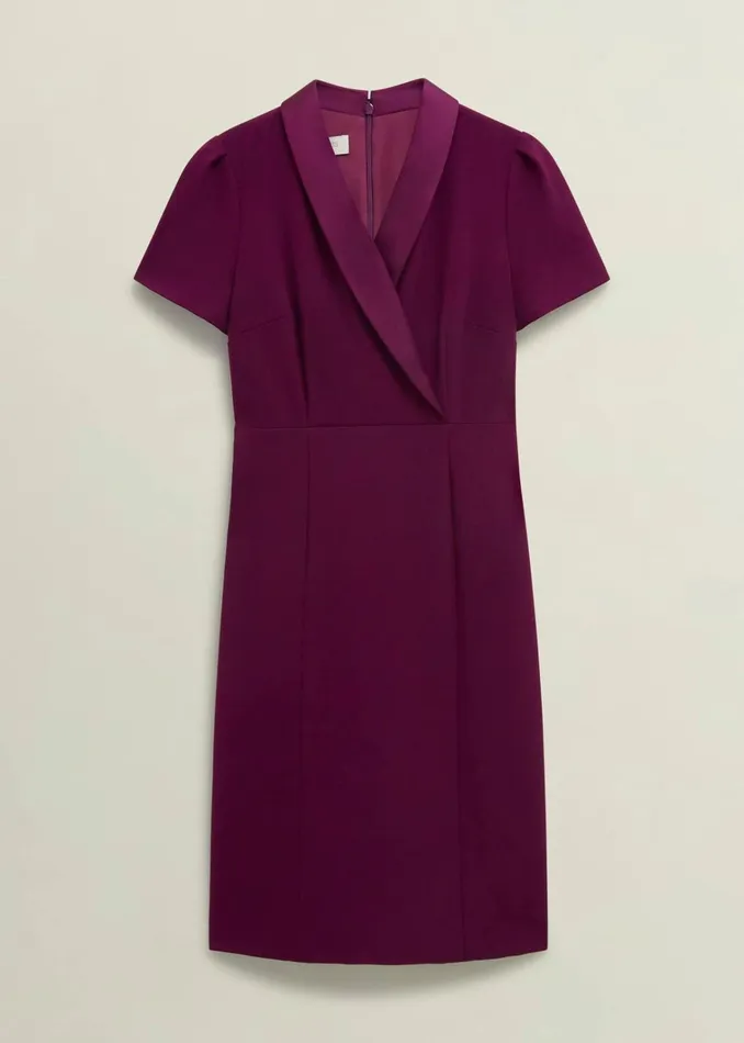 Women Amira Dress Warm Plum Hobbs Dresses and Jumpsuits