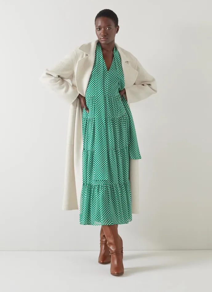 Women Anderson Cream DoubleFaced Wool Coat Cream LKBennett Coats and Jackets