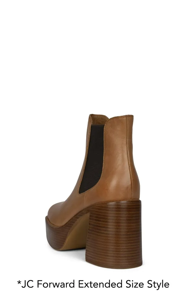 Women Ankle To Mid Jeffrey Campbell DRUMNBASS Tan Tan Polish Stack