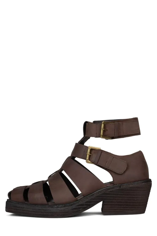 Women Ankle To Mid Jeffrey Campbell ELECTIVE Black Crazy Horse