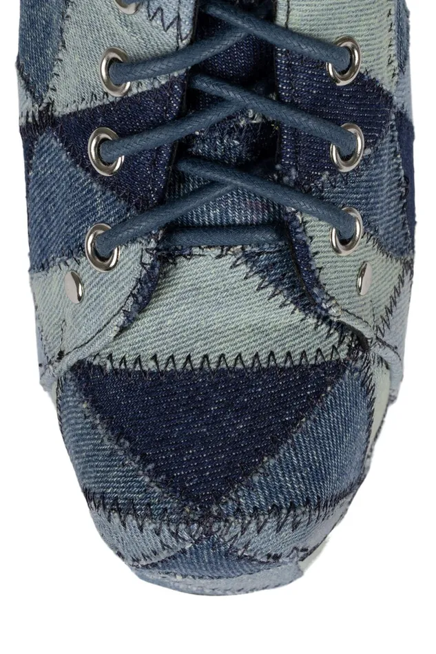 Women Ankle To Mid Jeffrey Campbell LITAPW Blue Denim Multi