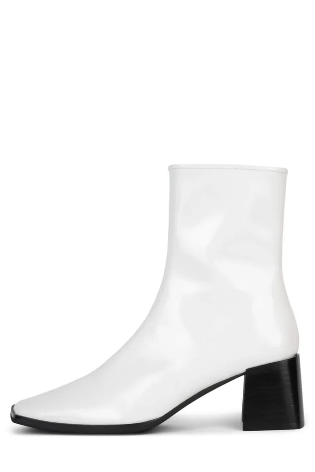 Women Ankle To Mid Jeffrey Campbell SLIQUE Ivory Patent