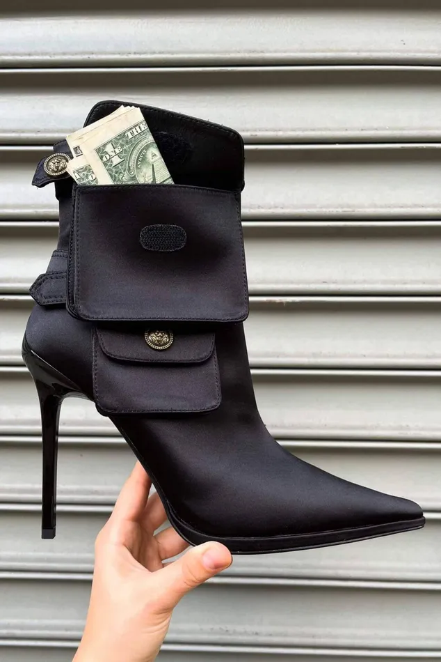Women Ankle To Mid Jeffrey Campbell STASHED Red Satin