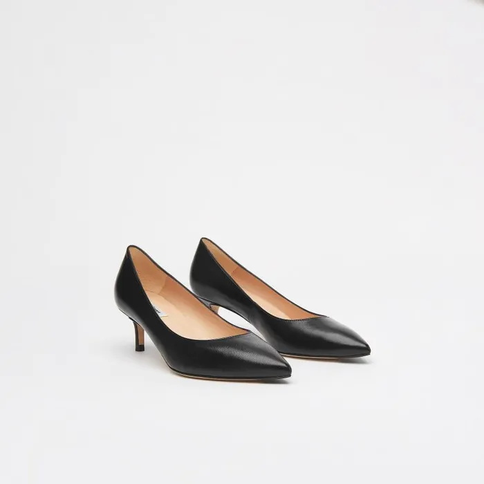 Women Audrey Black Leather Kitten Heel Courts Black LKBennett Court Shoes Women Audrey Black Leather Kitten Heel Courts Black LKBennett Court Shoes