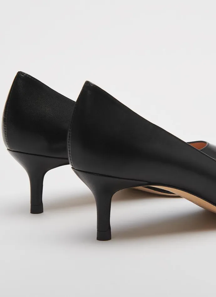 Women Audrey Black Leather Kitten Heel Courts Black LKBennett Court Shoes Women Audrey Black Leather Kitten Heel Courts Black LKBennett Court Shoes