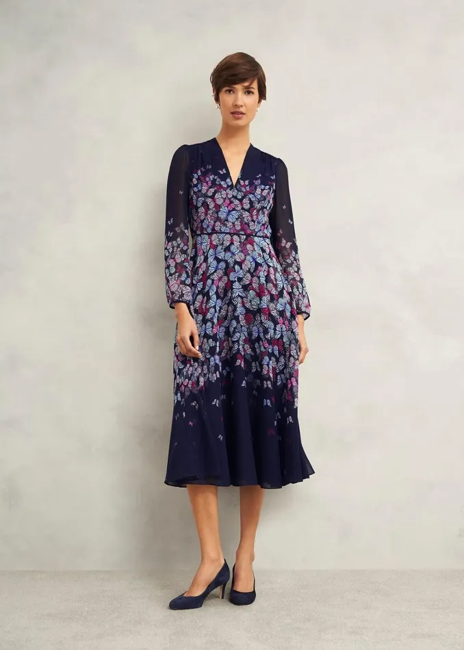 Women Aurora Dress Midnight Multi Hobbs Dresses and Jumpsuits