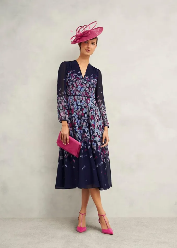 Women Aurora Dress Midnight Multi Hobbs Dresses and Jumpsuits