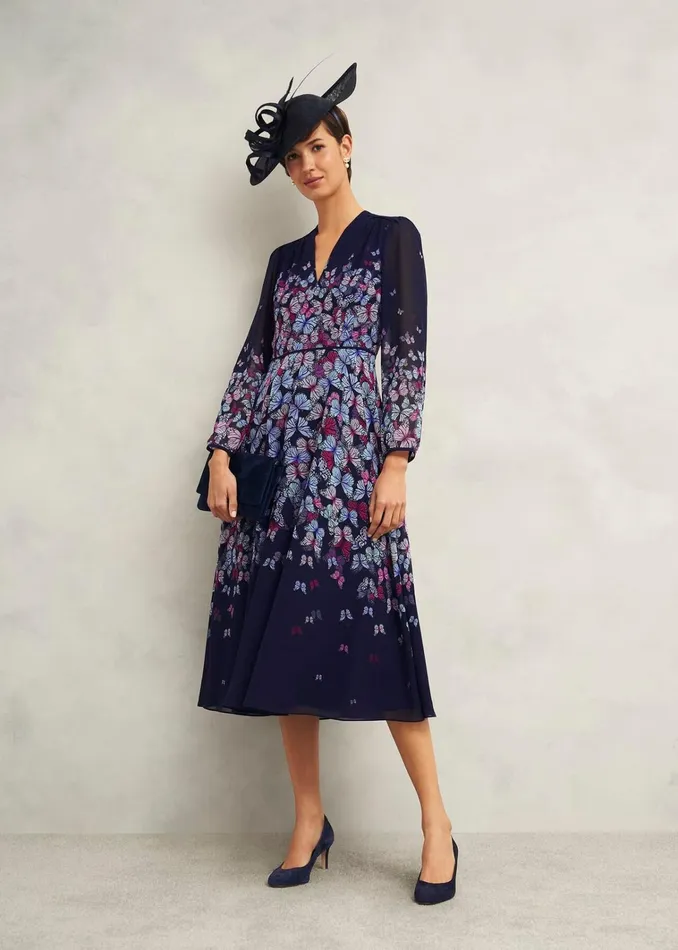 Women Aurora Dress Midnight Multi Hobbs Dresses and Jumpsuits