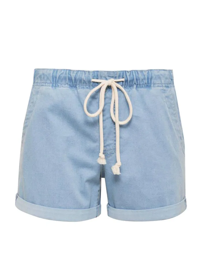 Women Beachy Cuffed Standard Rise Short Pale Blue Sanctuary Clothing Shorts