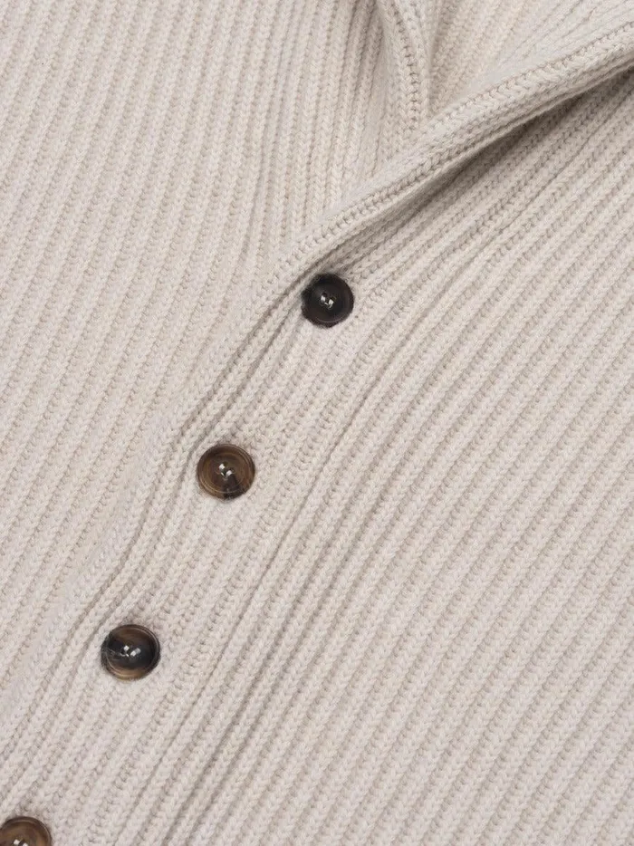 Women Begg X Co Cardigans Yacht Cashmere Cardigan Oat Melange
