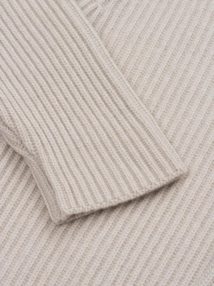 Women Begg X Co Cardigans Yacht Cashmere Cardigan Oat Melange