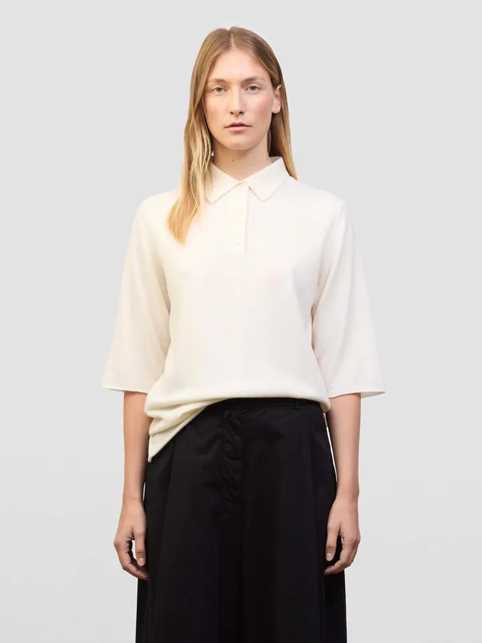 Women Begg X Co Loungewear Monterey Cashmere Polo Frost