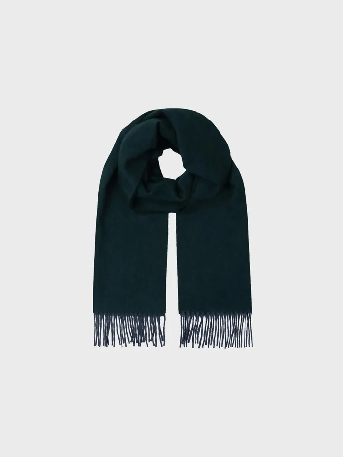Women Begg X Co Scarves Arran Solid Oversized Cashmere Scarf Drake Green