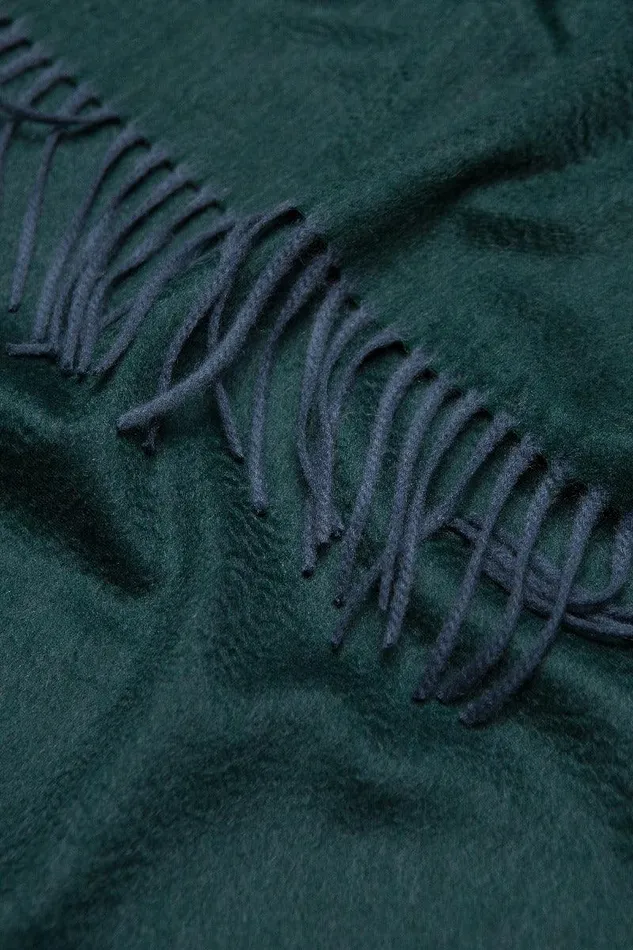 Women Begg X Co Scarves Arran Solid Oversized Cashmere Scarf Drake Green