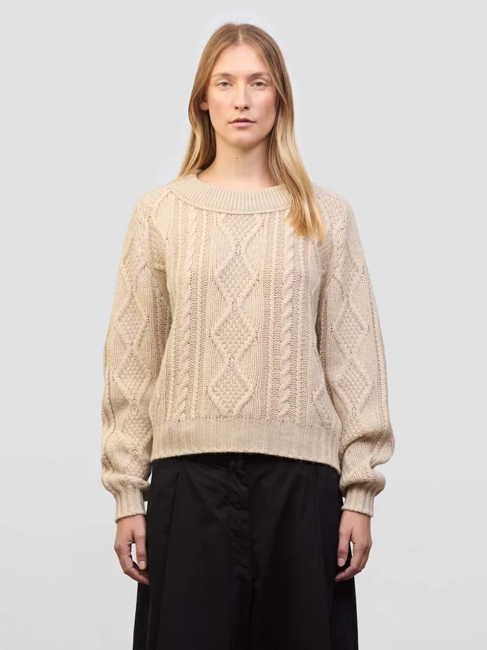 Women Begg X Co Sweaters Fionn Cashmere Sweater Light Brown Natural