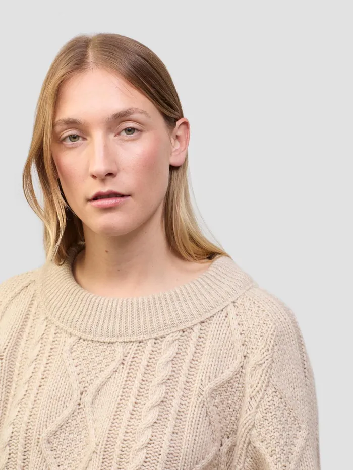 Women Begg X Co Sweaters Fionn Cashmere Sweater Light Brown Natural