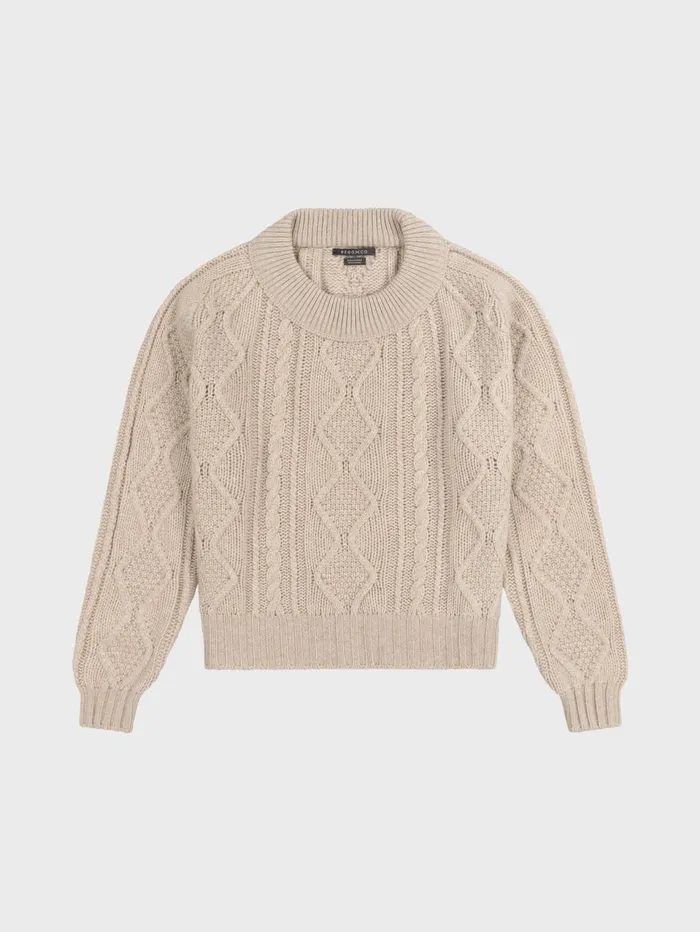 Women Begg X Co Sweaters Fionn Cashmere Sweater Light Brown Natural