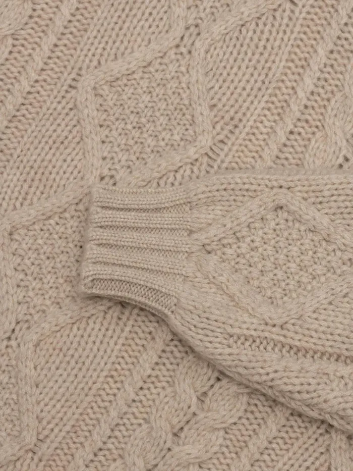 Women Begg X Co Sweaters Fionn Cashmere Sweater Light Brown Natural
