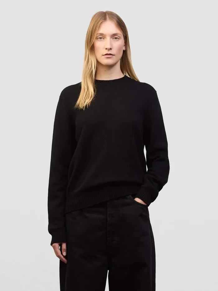 Women Begg X Co Sweaters Hepburn Crew Cashmere Sweater Black