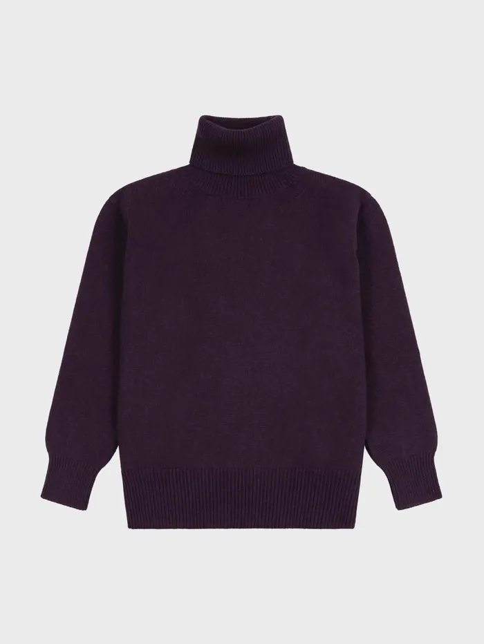 Women Begg X Co Sweaters Kiso Roll Neck Cashmere Sweater Deep Purple