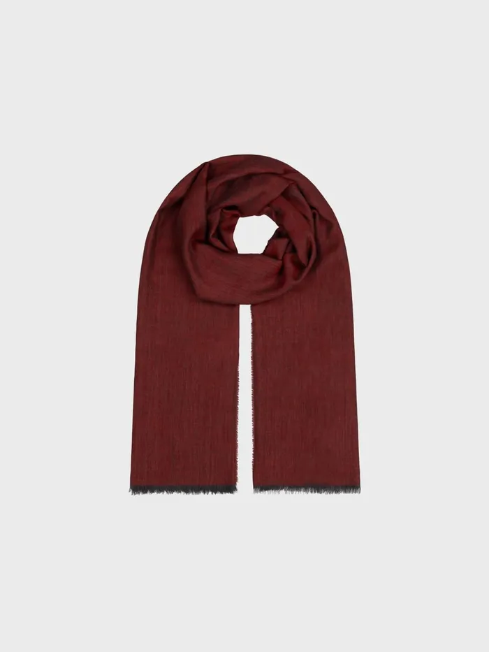 Women Begg X Co Wispy Scarf Wispy Solid Superfine Cashmere Scarf Merlot