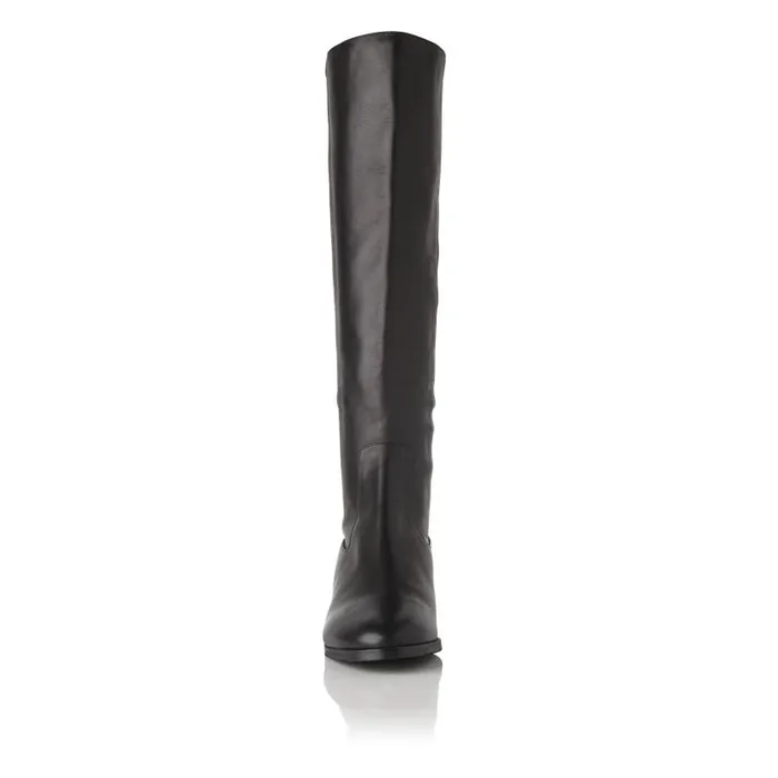 Women Bella Black Stretch Leather Knee Boots Black LKBennett Boots Women Bella Black Stretch Leather Knee Boots Black LKBennett Boots
